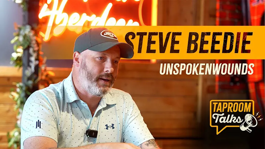 Taproom Talks, host Kenny Dooley sits down with Steve Beedie of Unspoken Wounds